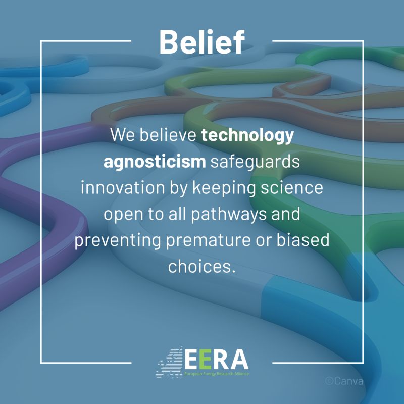 EERA's belief in actions: technological agnosticism